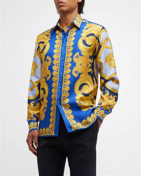 versace baroque shirt replica|versace barocco silk.